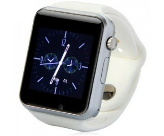 Ceas Smartwatch cu Telefon iUni A100i, BT, LCD 1.54 Inch, Camera, Alb + Card MicroSD 4GB Cadou